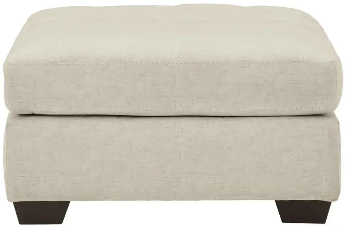 Ashley Falkirk Oversized Accent Ottoman Parchment Benchcraft