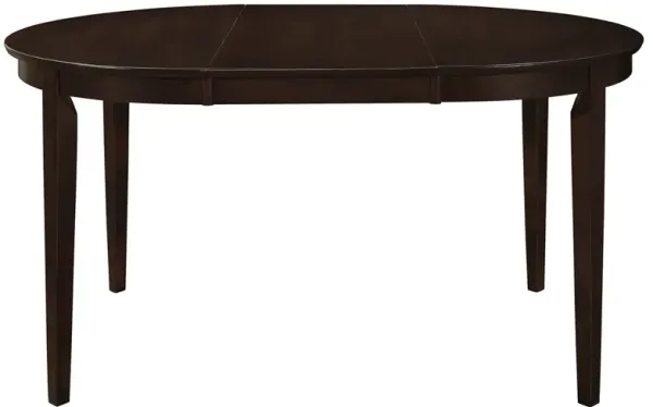 Coaster Gabriel Oval 60 Inch Extension Leaf Dining Table Cappuccino