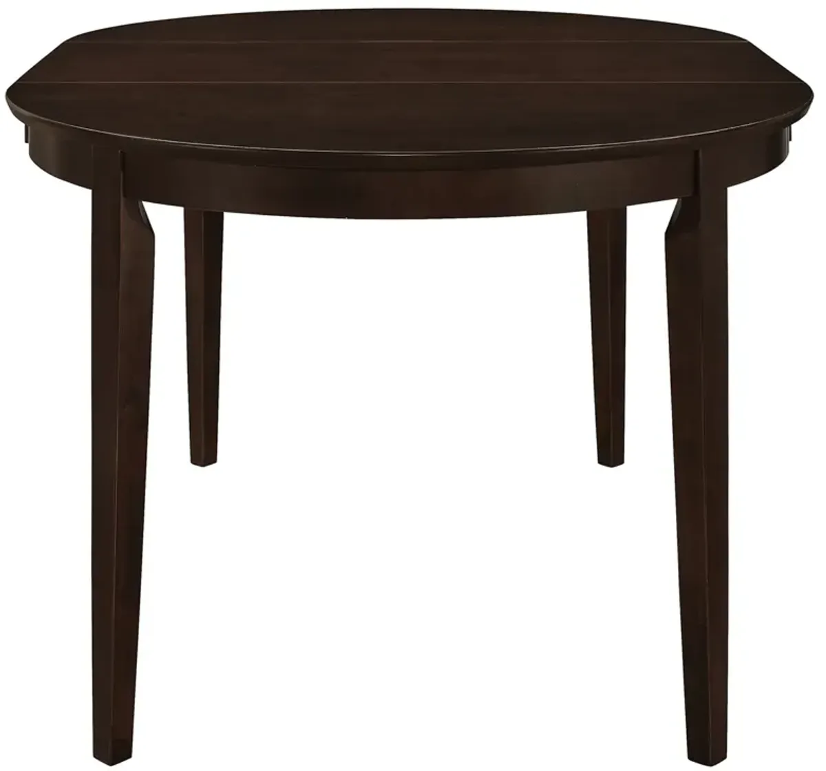 Coaster Gabriel Oval 60 Inch Extension Leaf Dining Table Cappuccino