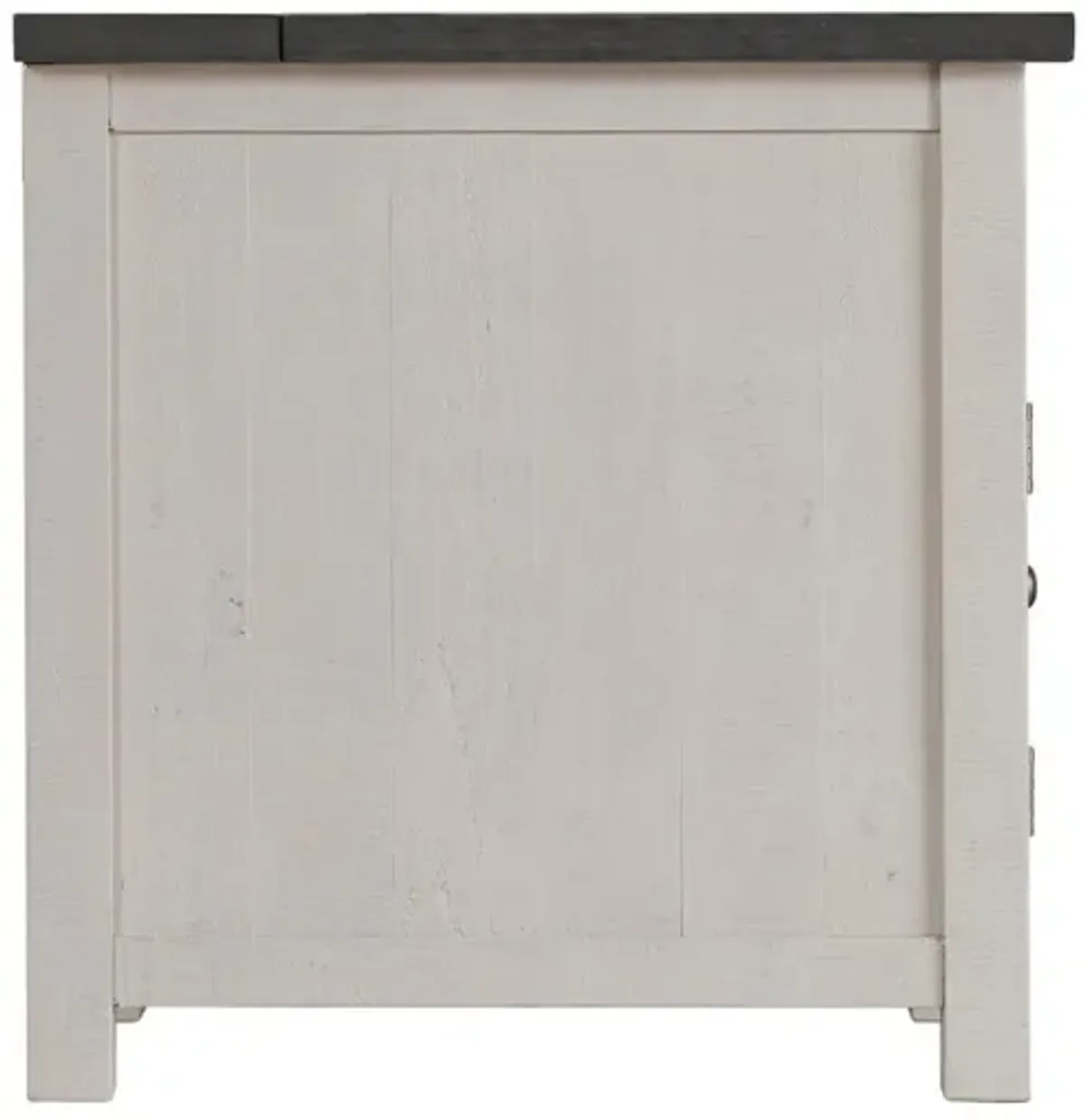 Martin Svensson Monterey Chairside Accent Table in White & Grey