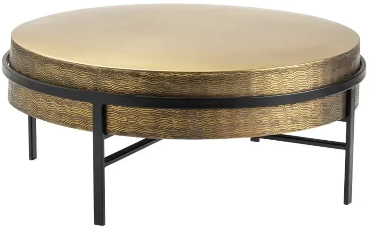 Crestview Hudson Brass/Iron Cocktail Table