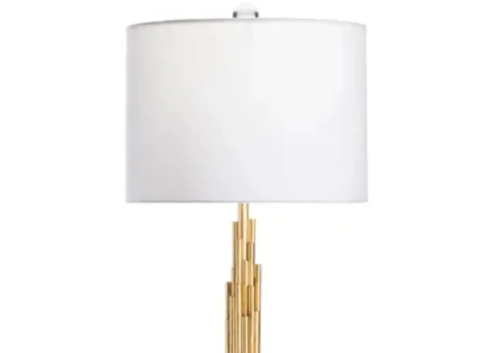 Crestview Galveston Gold/White Table Lamp