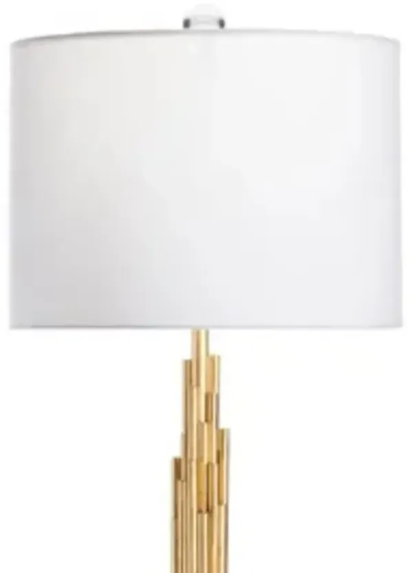 Crestview Galveston Gold/White Table Lamp