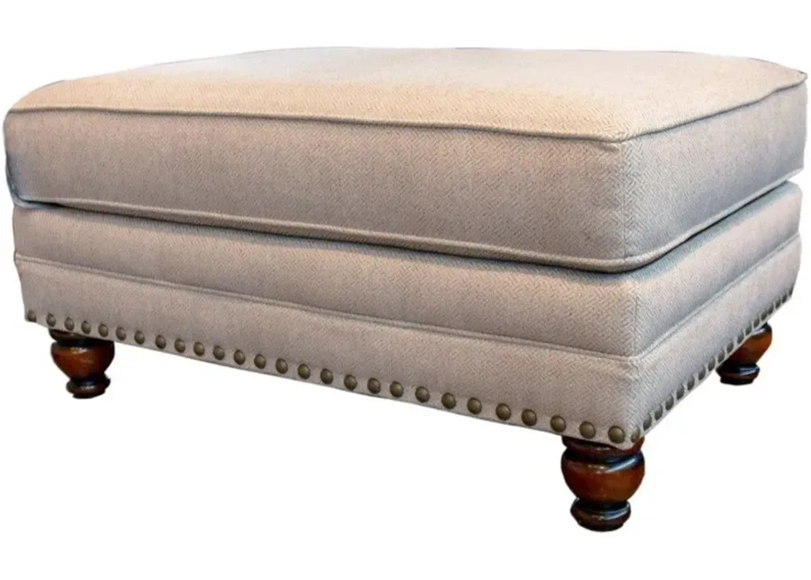 Fusion Carys Doe Beige Ottoman