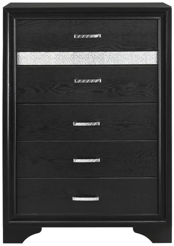 Coaster Miranda 5-Drawer Bedroom Chest Black