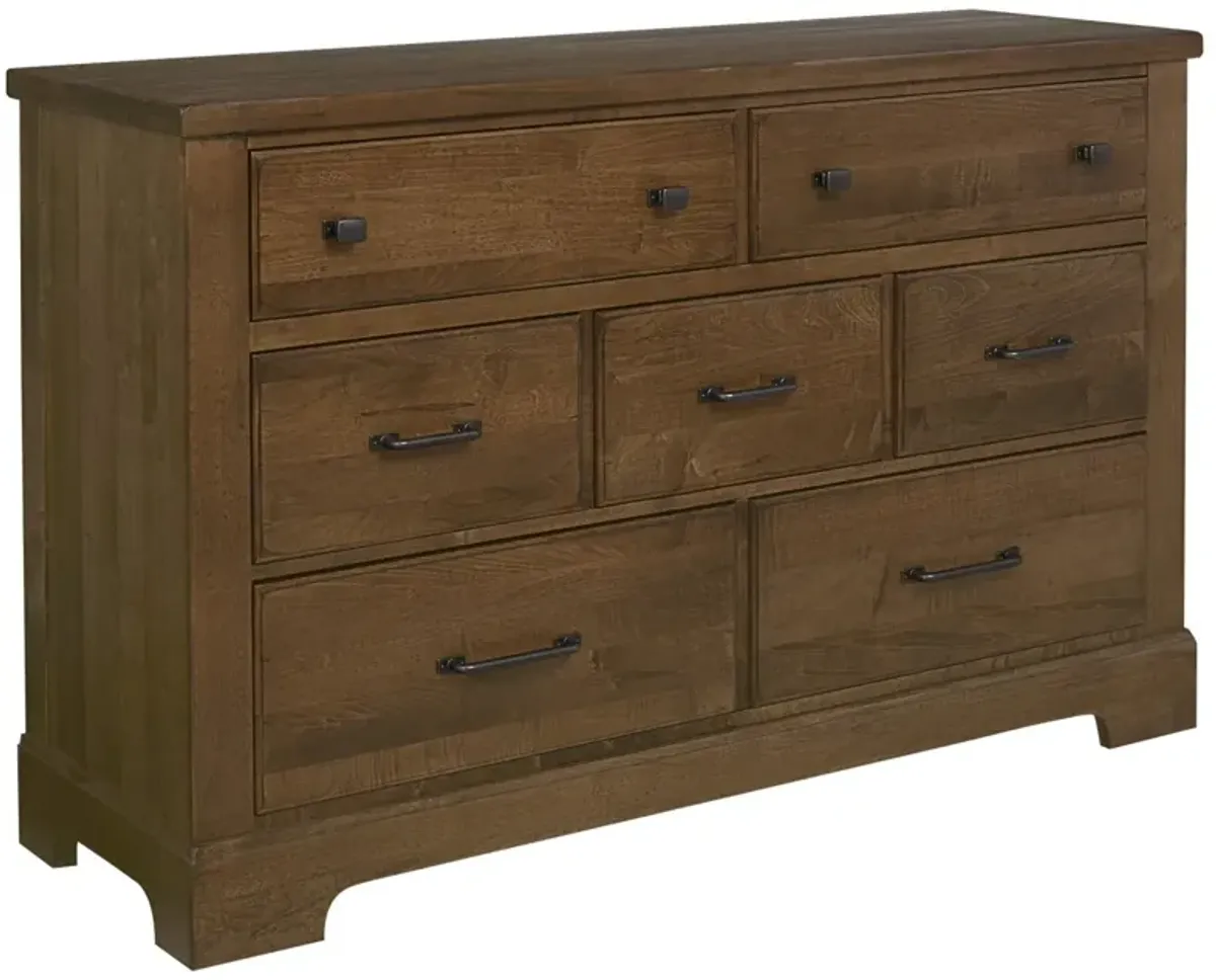 Vaughan-Bassett Cool Rustic Amber 7-Drawer Dresser