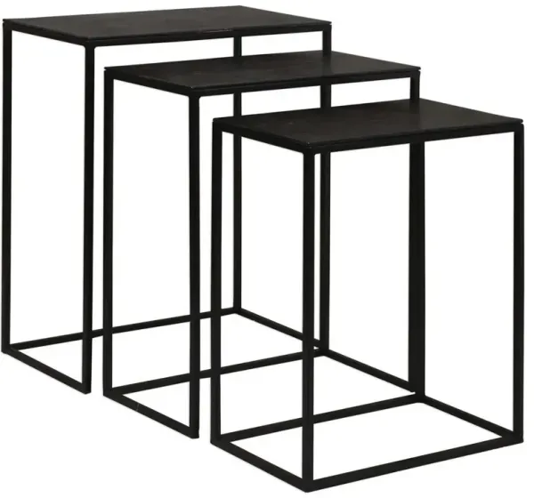 Uttermost Coreene 3-Piece Bronze Nesting Tables