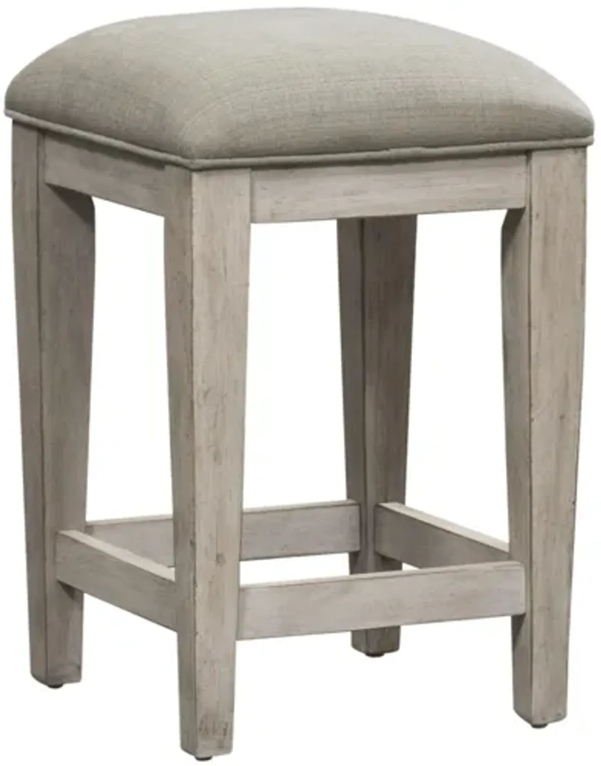 Liberty Furniture Antique White Heartland Upholstered Console Stool