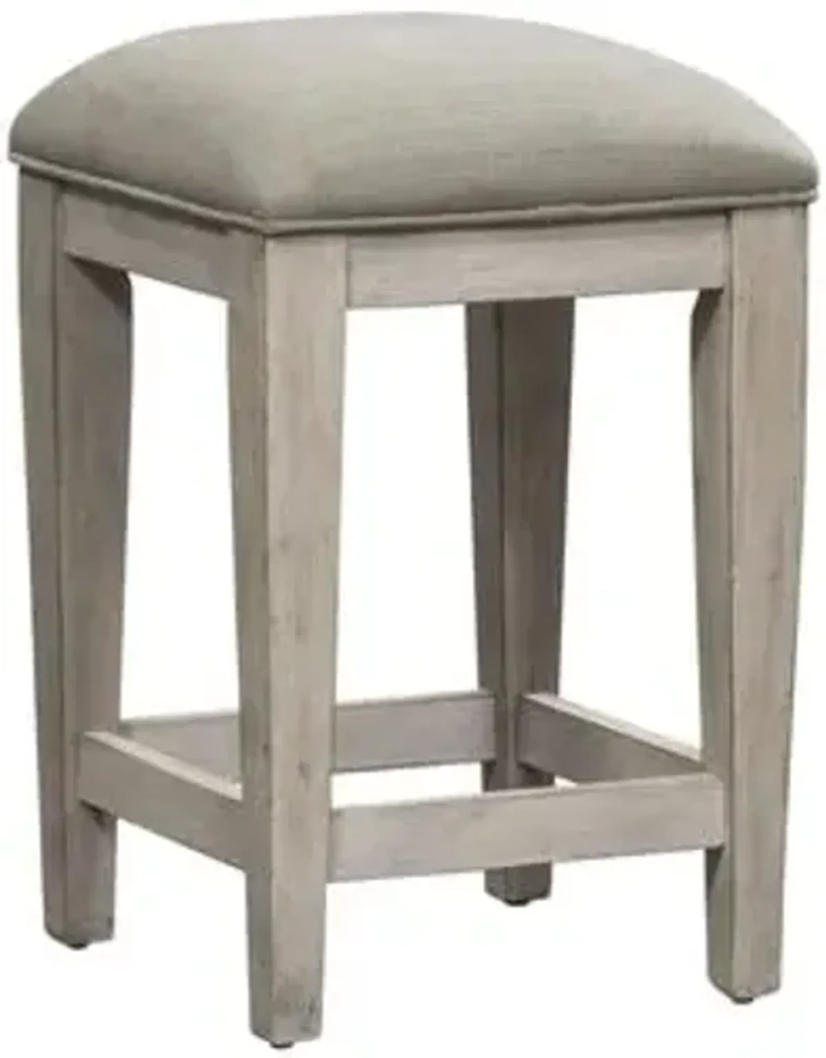 Liberty Furniture Antique White Heartland Upholstered Console Stool
