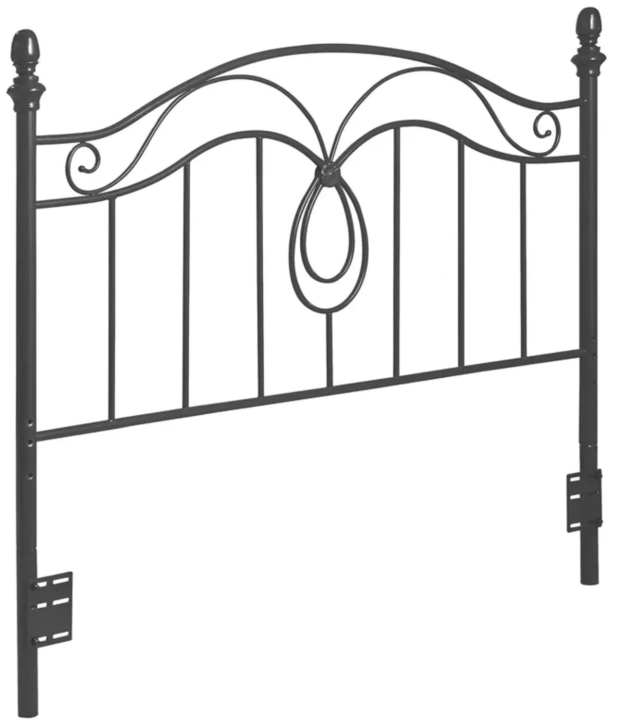 Coaster Evan Metal Queen Or Full Open Frame Headboard Dark Grey