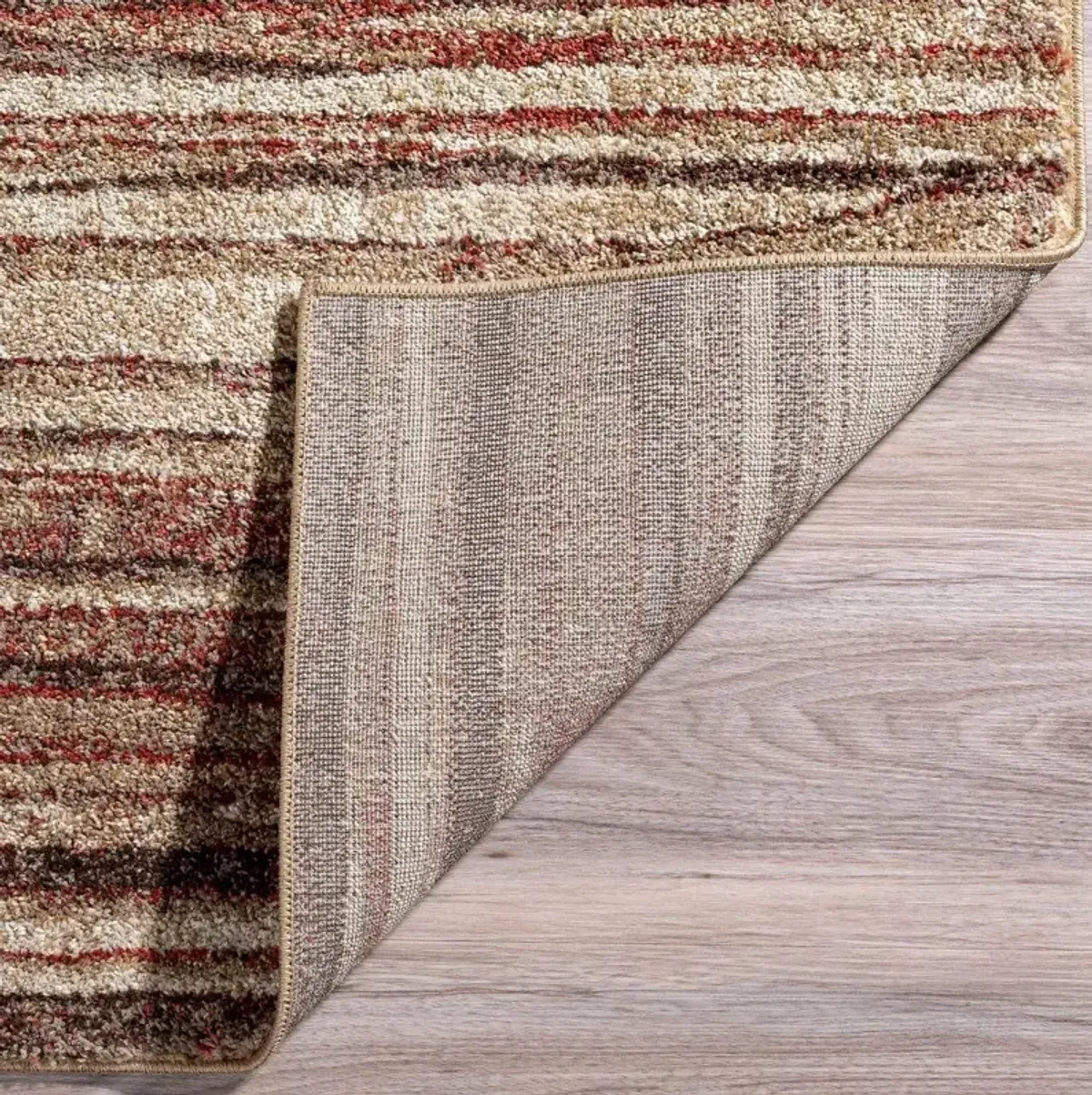 Dalyn Earthy Stripes Handwoven 5'X7' Area Rug with Warm Tonal Accents