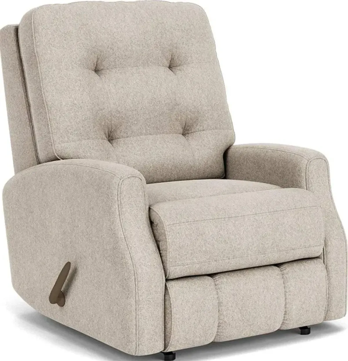 Flexsteel Devon White Shell Rocking Manual Recliner