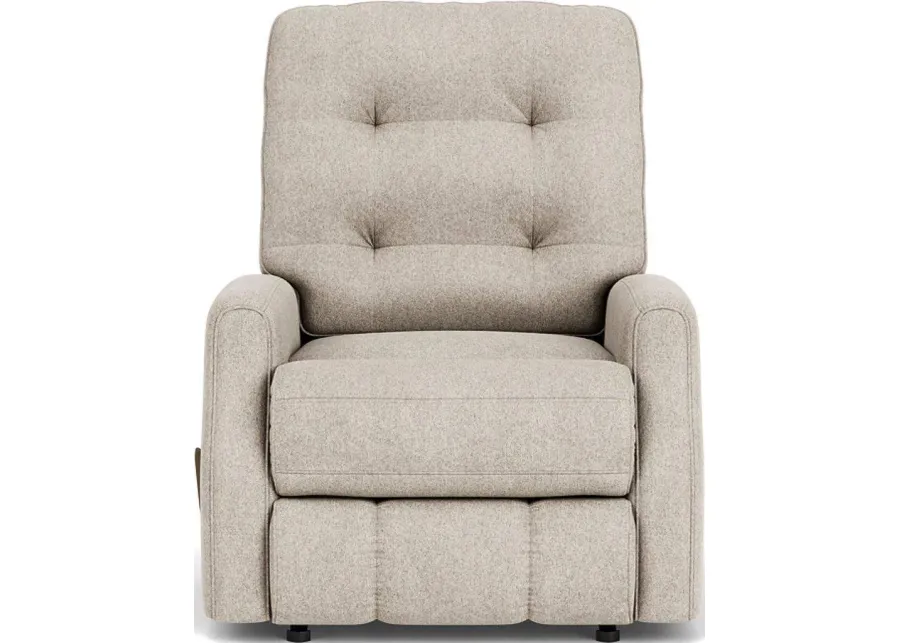 DEVON WHITE SHELL ROCKING MANUAL RECLINER