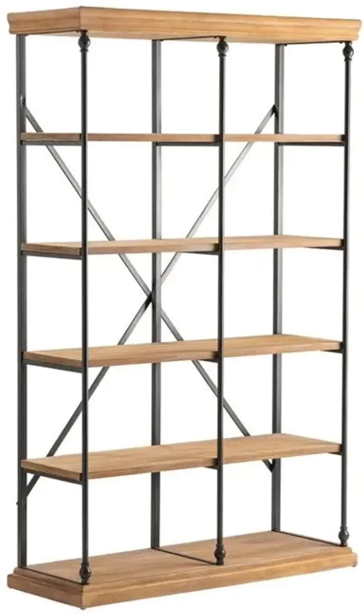 Crestview La Salle Beige/Black Bookshelf