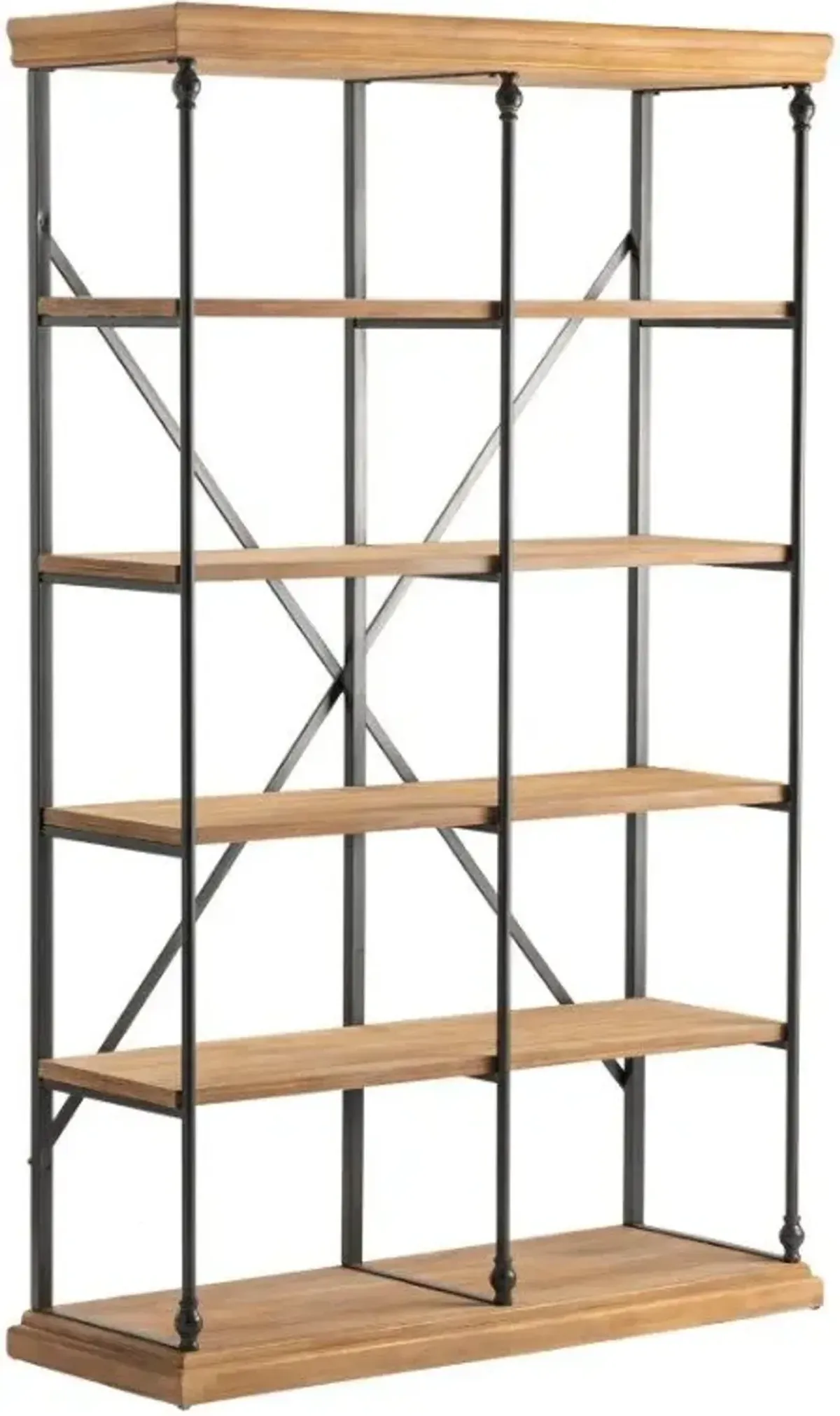 Crestview La Salle Beige/Black Bookshelf