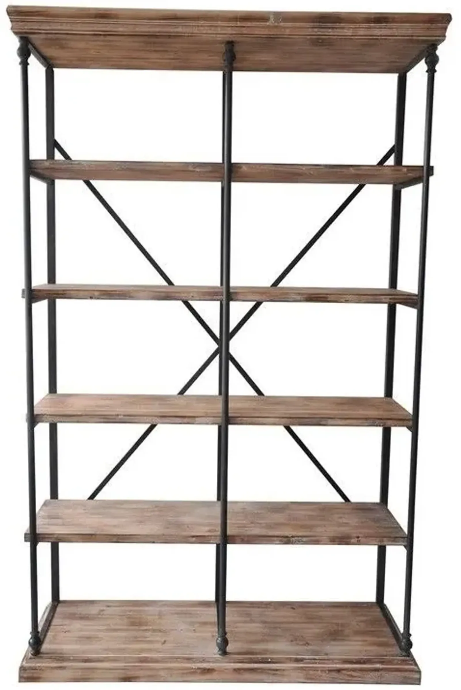 Crestview La Salle Beige/Black Bookshelf