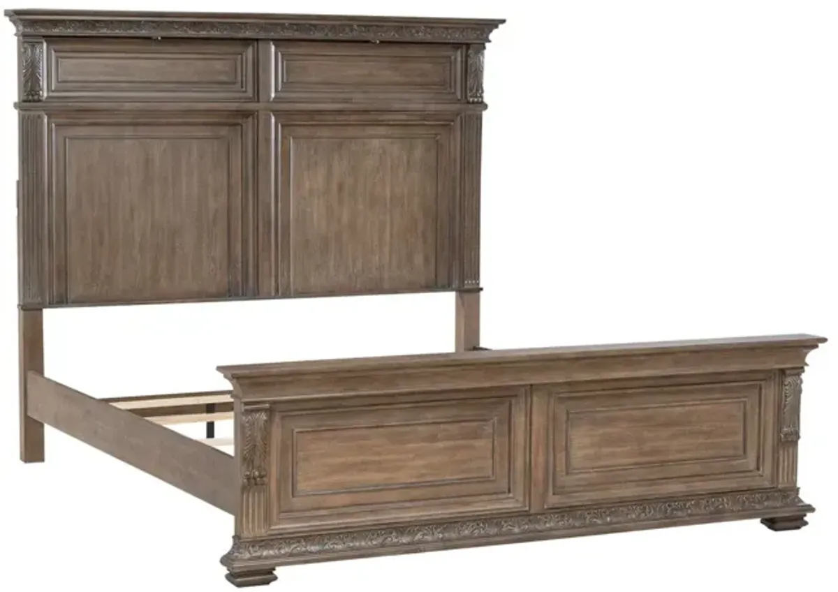 Liberty Furniture Carlisle Court Chestnut King Panel Bed