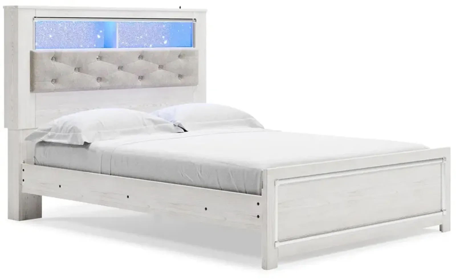 Ashley Altyra White Queen Panel Bookcase Bed