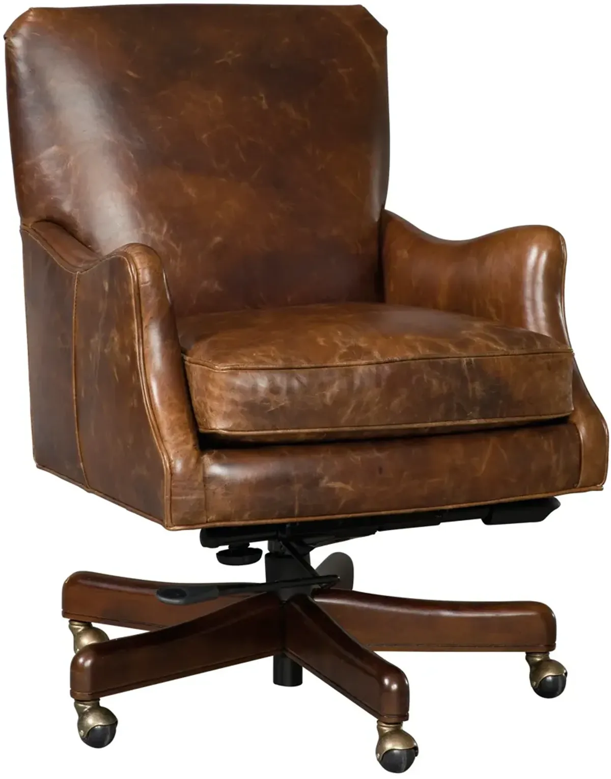 Hooker Furniture Barker Executive Swivel Tilt Leather Office Chair