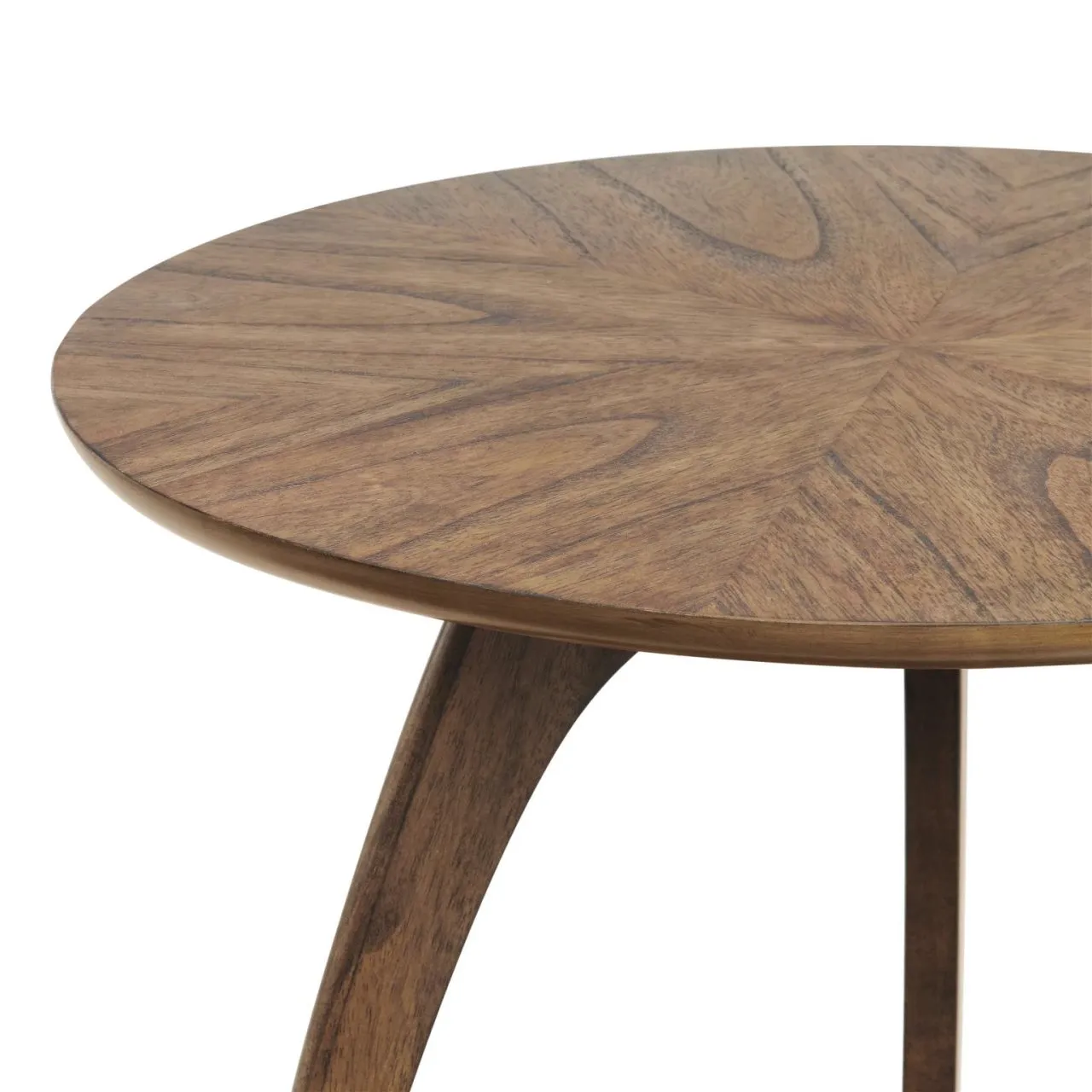 LAX 20 INCH ROUND END TABLE WITH STORAGE IN WARM NUTMEG