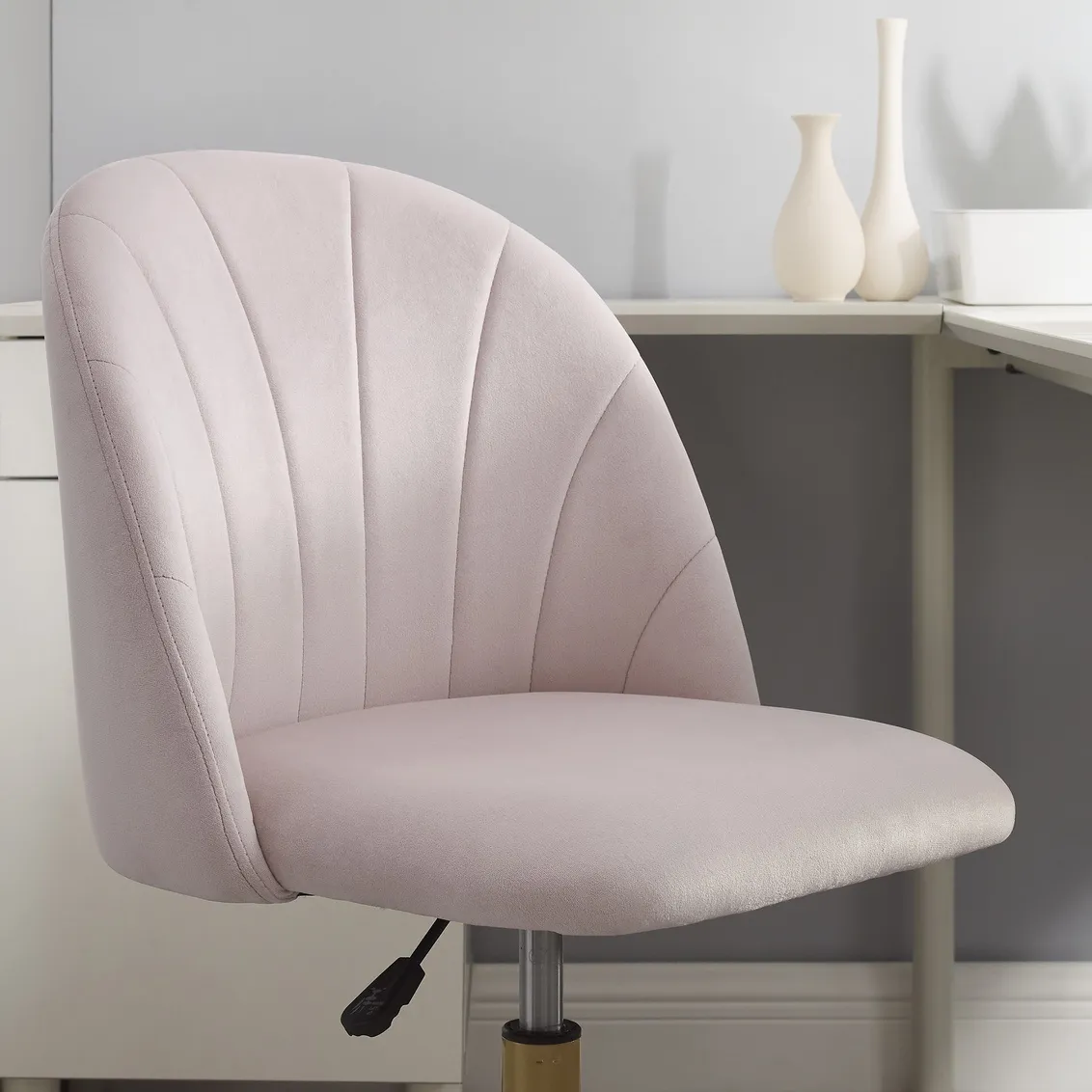 ADALYNN DESK CHAIR - BLUSH PINK