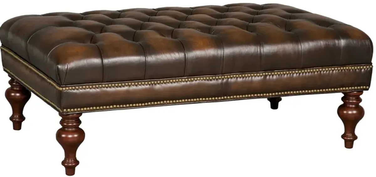 Hooker Furniture Kingley Leather Cocktail Ottoman