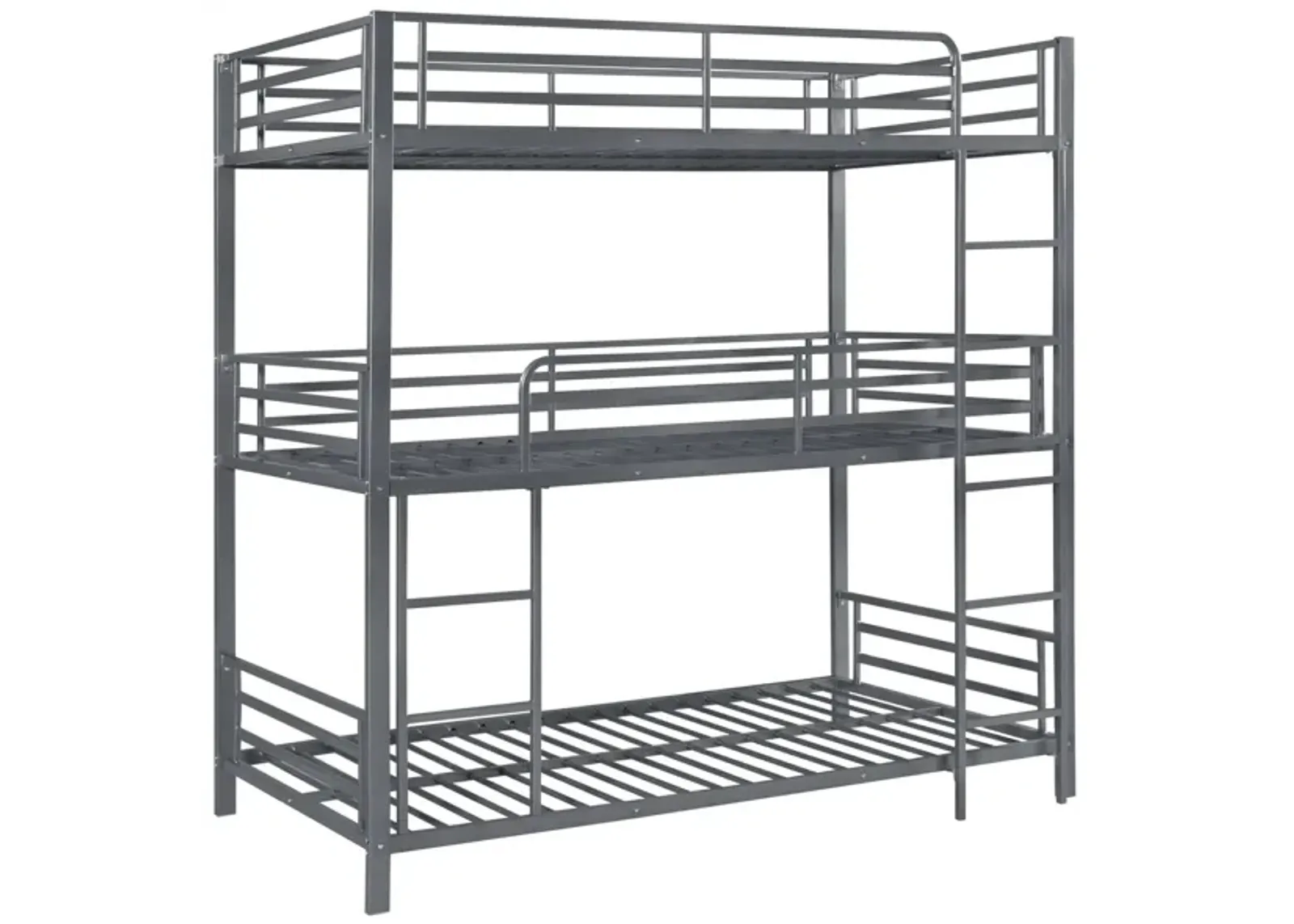 Coaster Maynard Metal Twin Triple Bunk Bed Gunmetal