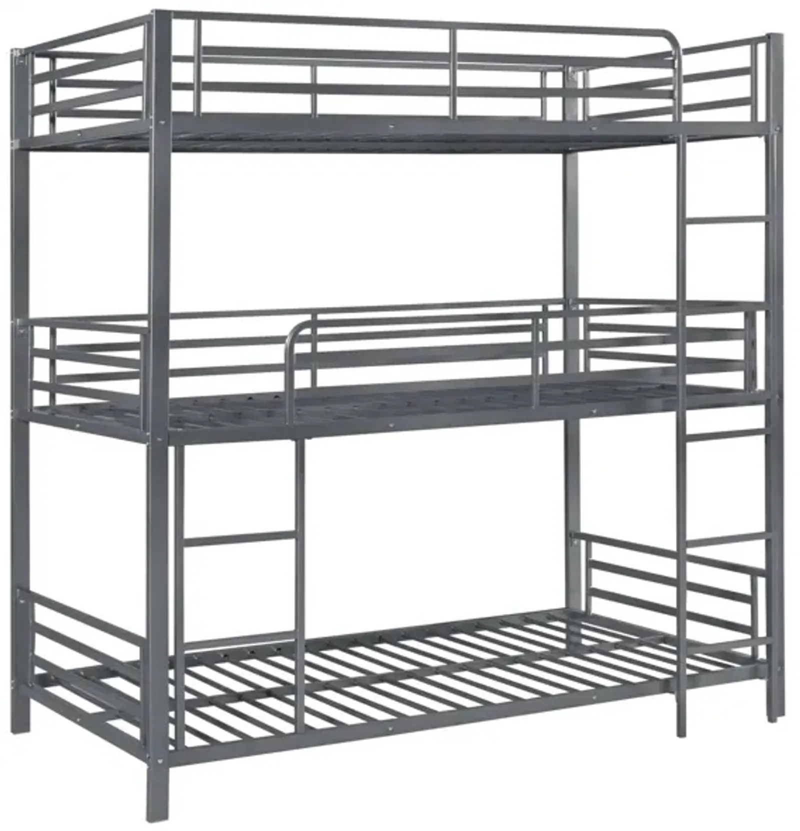 Coaster Maynard Metal Twin Triple Bunk Bed Gunmetal