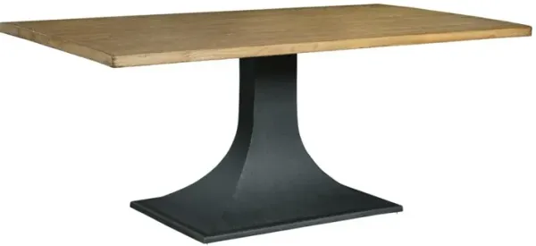 ANTIQUE NATURAL/IRON JACK 72 INCH RECTANGLE DINING TABLE