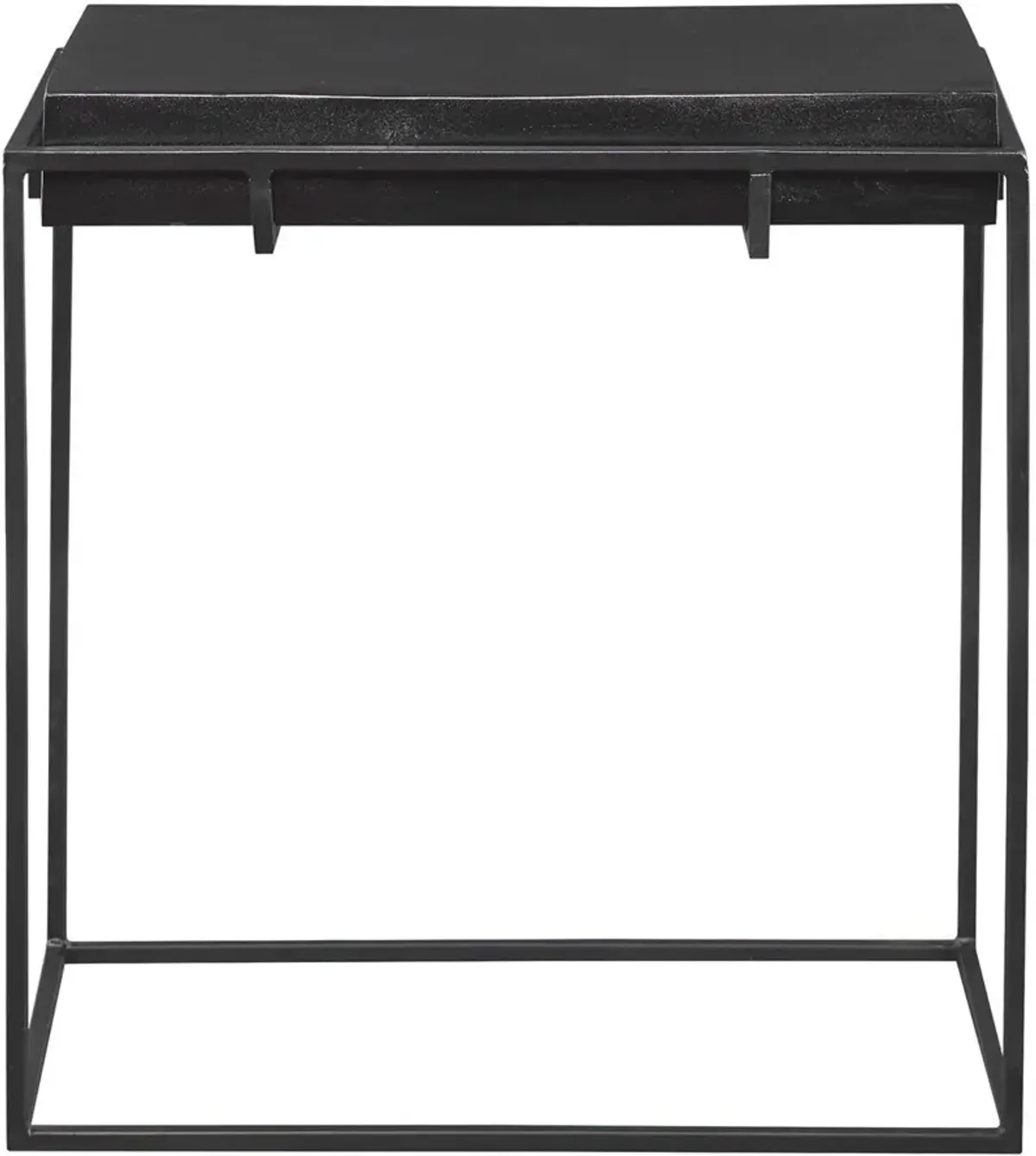 Uttermost Telone Dark Oxidized Black Modern Side Table