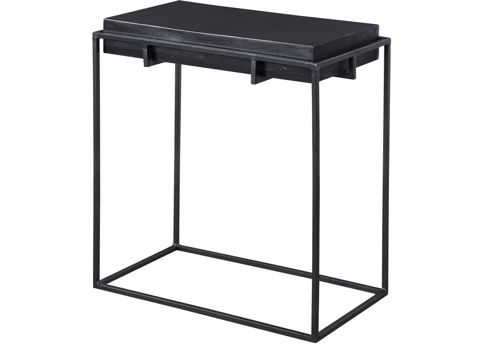 Uttermost Telone Dark Oxidized Black Modern Side Table