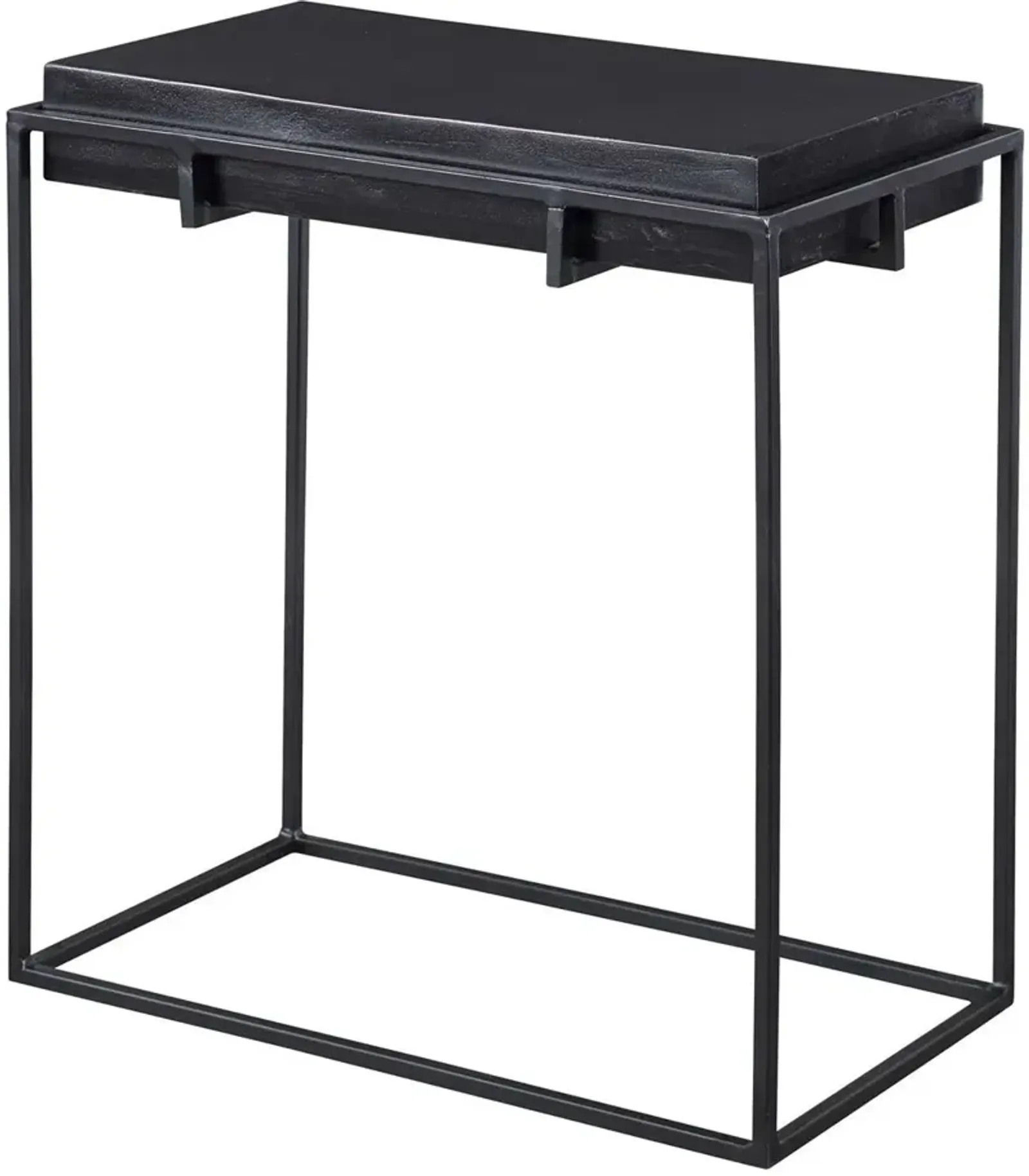 Uttermost Telone Dark Oxidized Black Modern Side Table