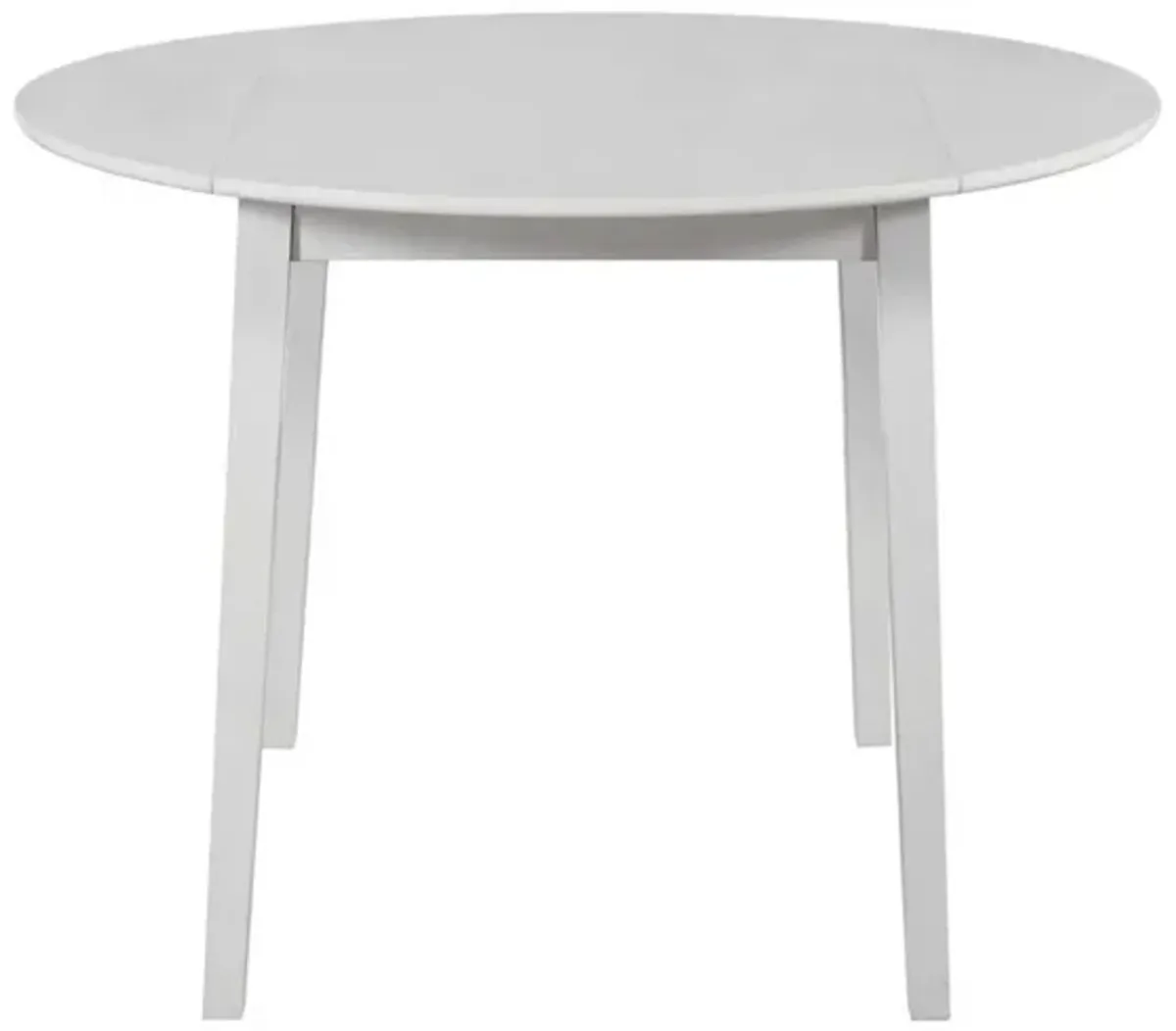 Steve Silver Naples 42-Inch Drop-Leaf Dining Table In Antique White