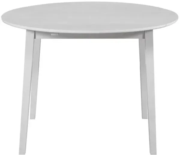Steve Silver Naples 42-Inch Drop-Leaf Dining Table In Antique White