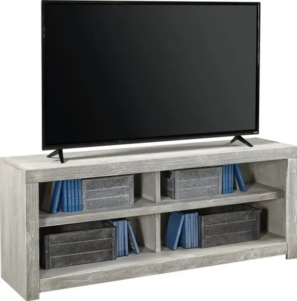 Aspenhome Avery Loft Limestone 60 Inch Open TV Stand Console