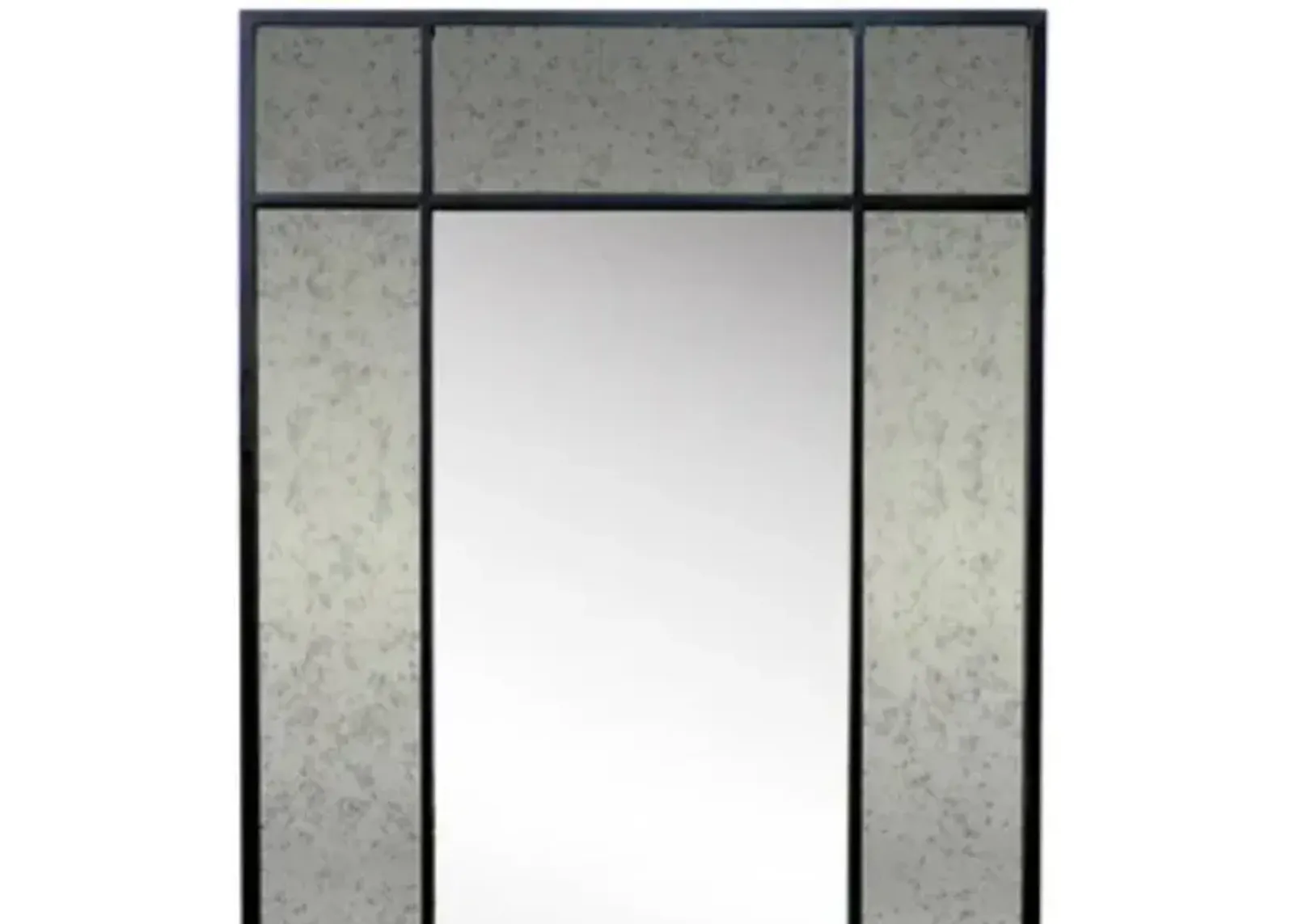 Crestview Jace Black Wall Mirror