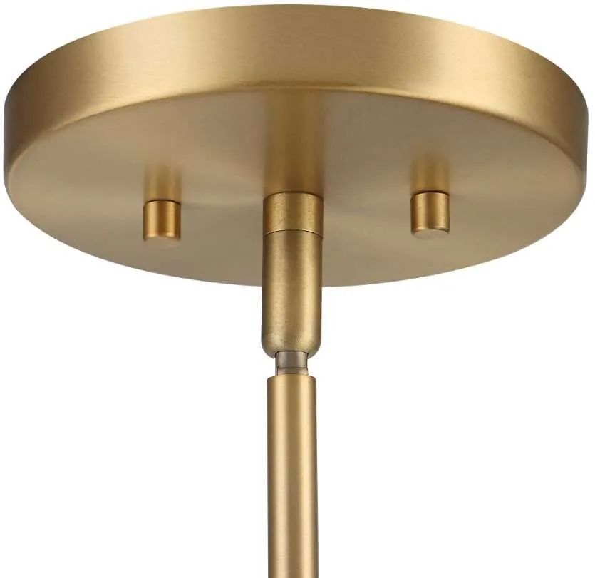 EAMES 1-LIGHT ANTIQUE BRASS/WHITE MINI PENDANT