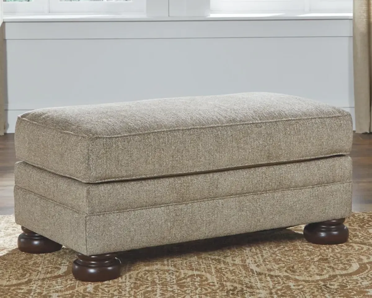 Ashley Kananwood Oatmeal Ottoman