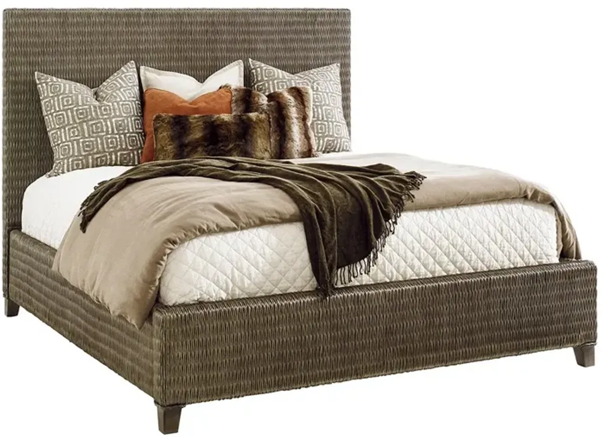 Tommy Bahama Home by Lexington Cypress Point Driftwood Isle Woven Platform Bed California King