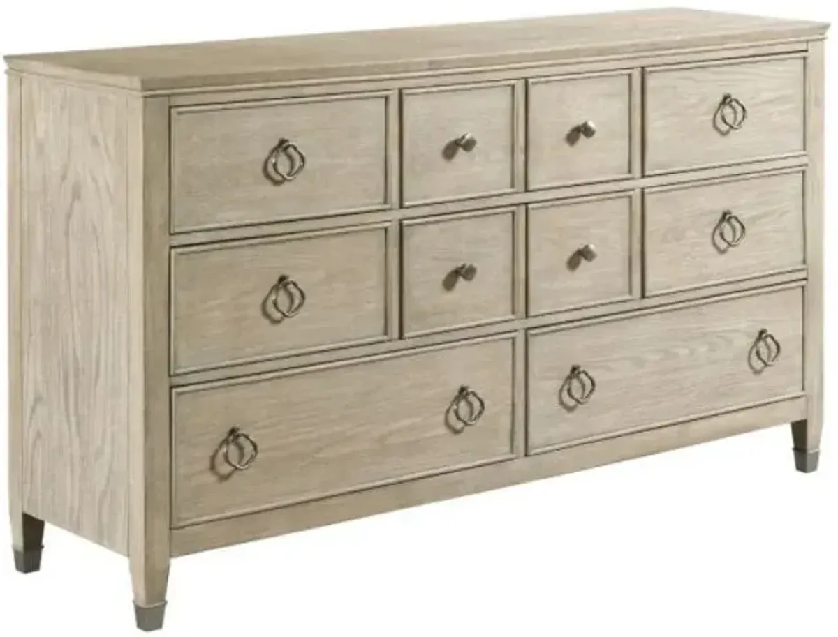 American Drew Vista Oyster Fremont 8-Drawer Dresser