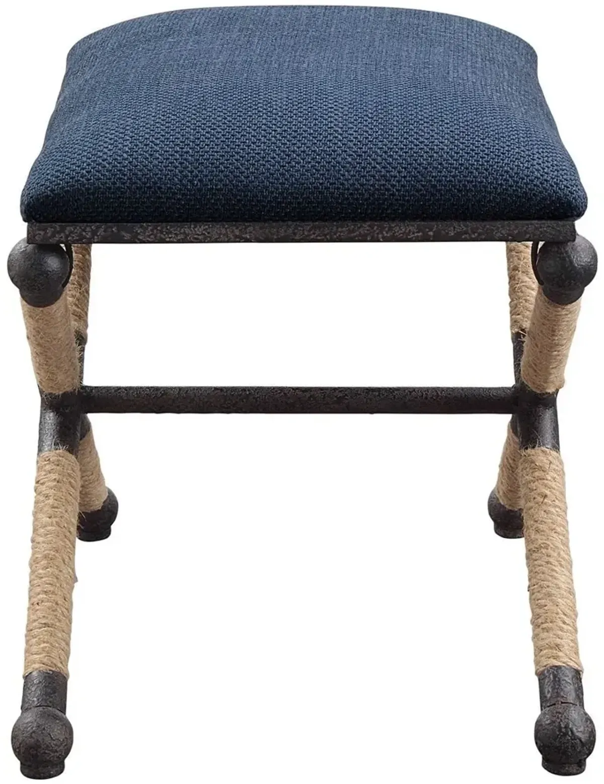 Uttermost Firth Small Navy Fabric Bench