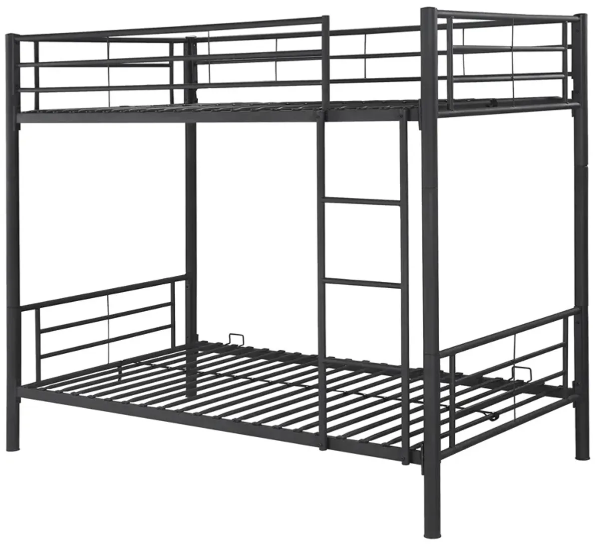 Coaster Hayward Metal Twin Over Twin Bunk Bed Black