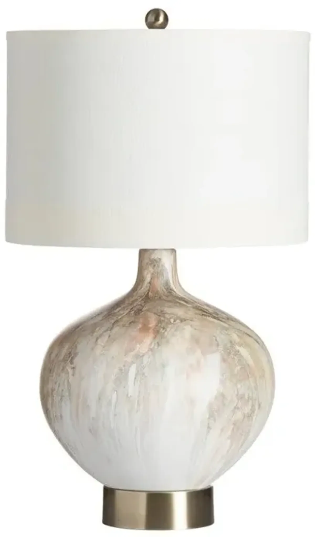 Crestview Sumner Beige/Gold/White Table Lamp