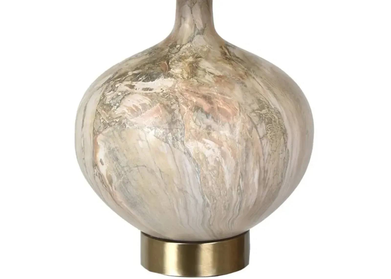 Crestview Sumner Beige/Gold/White Table Lamp