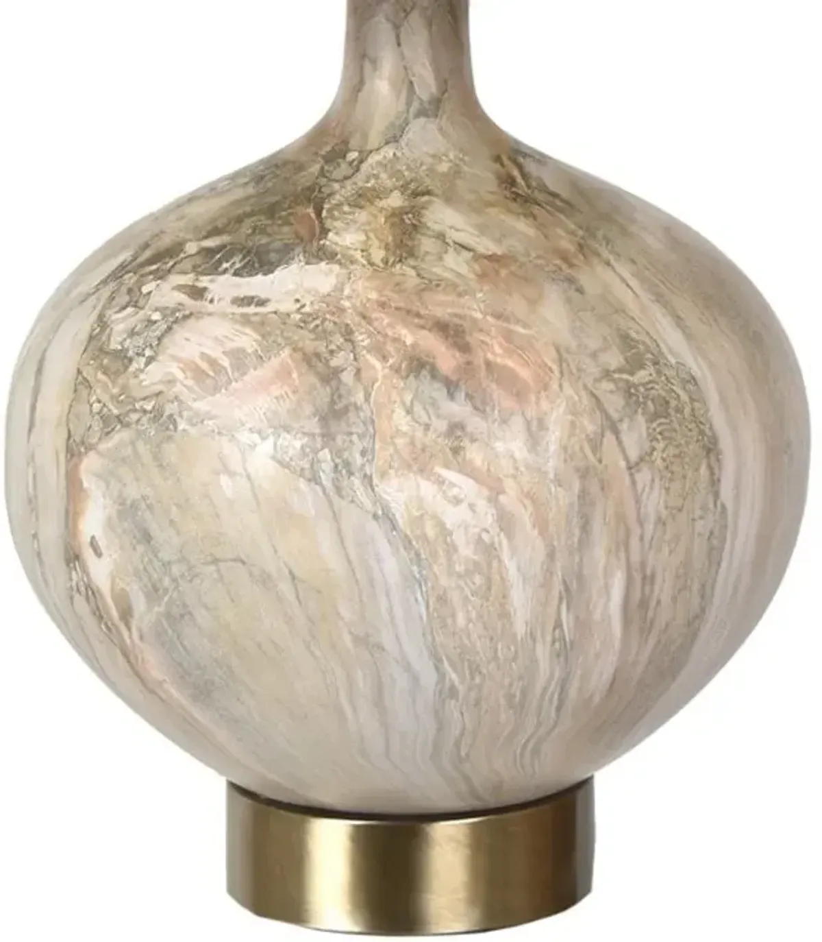 Crestview Sumner Beige/Gold/White Table Lamp