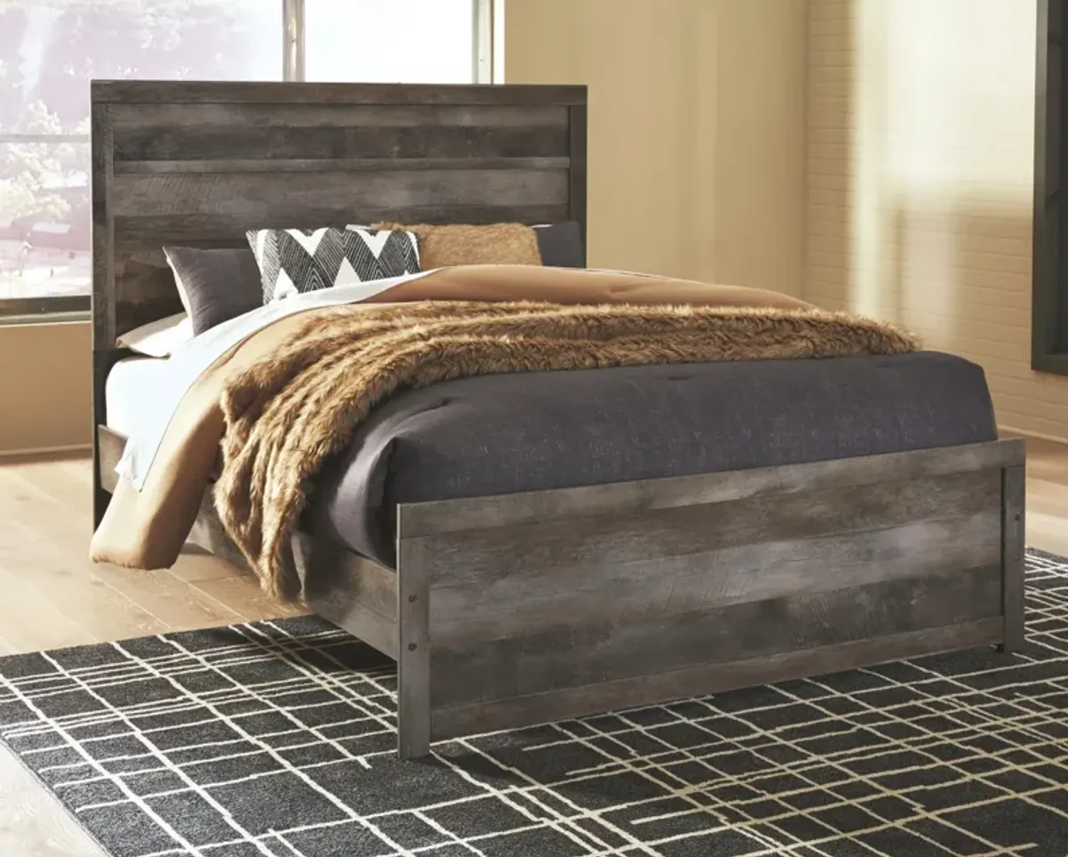 Ashley Wynnlow Gray Queen Panel Bed