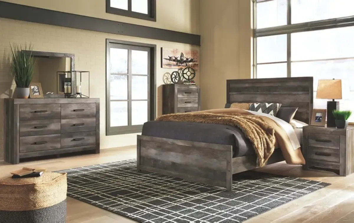 Ashley Wynnlow Gray Queen Panel Bed