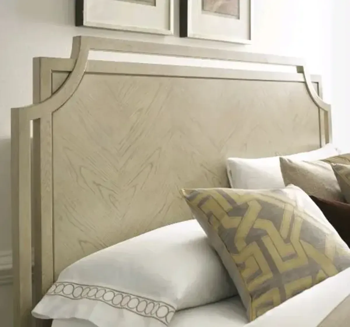 American Drew Lenox Alabaster Royce Panel Queen Headboard