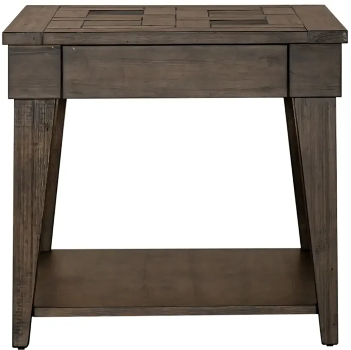 Liberty Furniture Arrowcreek Weathered Stone End Table