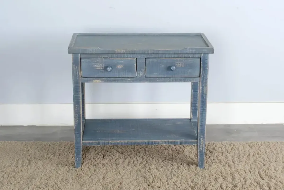 Sunny Designs Marina 26 Inch Ocean Blue Side Table